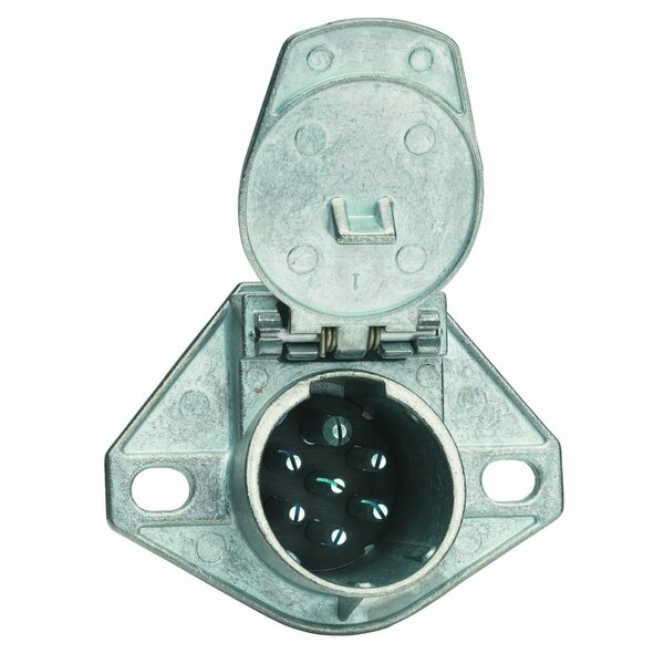 Phillips Socket, 7-Way, No Circuit Breaker Split Pin, Metal Housing, Terminal-Type 15-720